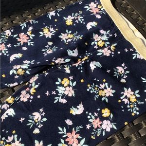 Navy Blue Flower, Unicorn Pants